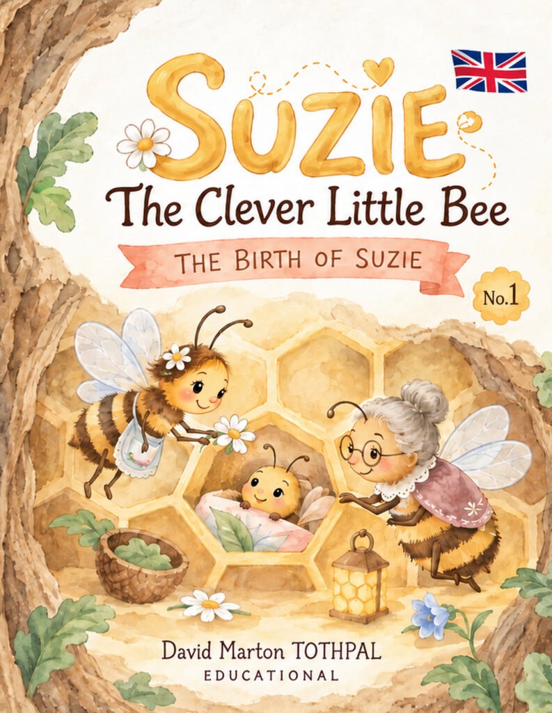 Cover of The Birth of Suzie, an educational children's book about bees